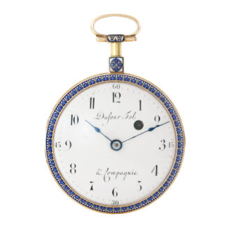 Swiss gold and enamel verge pocket watch Circa 1790