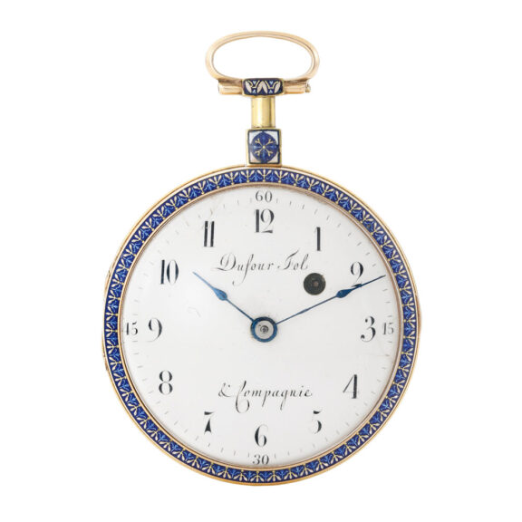 Swiss gold and enamel verge pocket watch Circa 1790 Swiss gold and enamel verge pocket watch Circa 1790