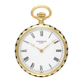 Fine Swiss 18 carat gold and enamel lever Circa 1982