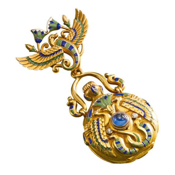 American Egyptian revival style pendant watch Circa 1900
