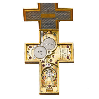 French gold and diamond set cruciform watch Circa 1910