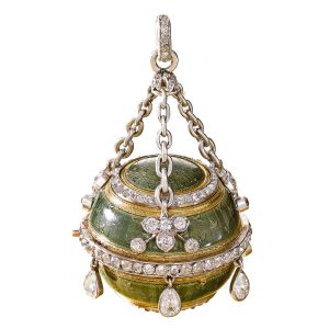 Fine, rare French ball form pendant watch Circa 1900