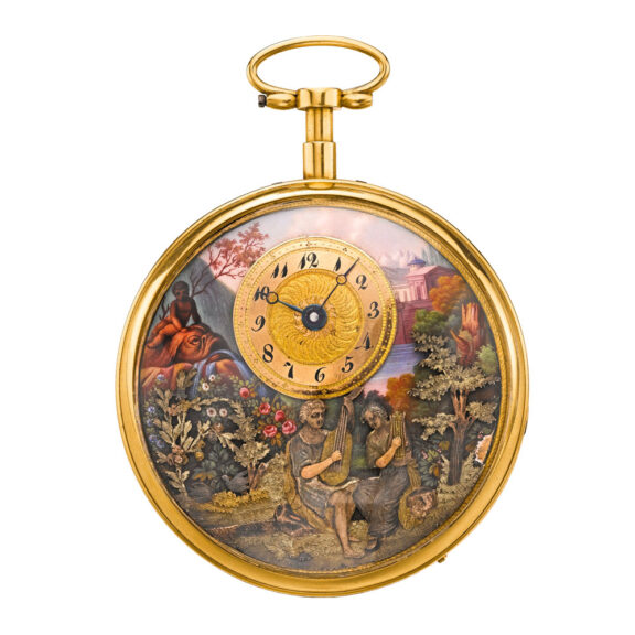 Swiss quarter repeating musical automaton Circa 1810