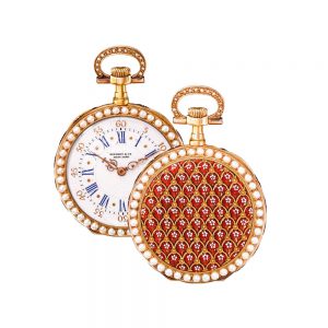 Swiss 18 carat gold lever in Louis XV style Circa 1888
