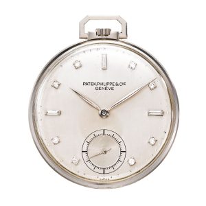 Swiss platinum and diamond set lever watch Circa 1940