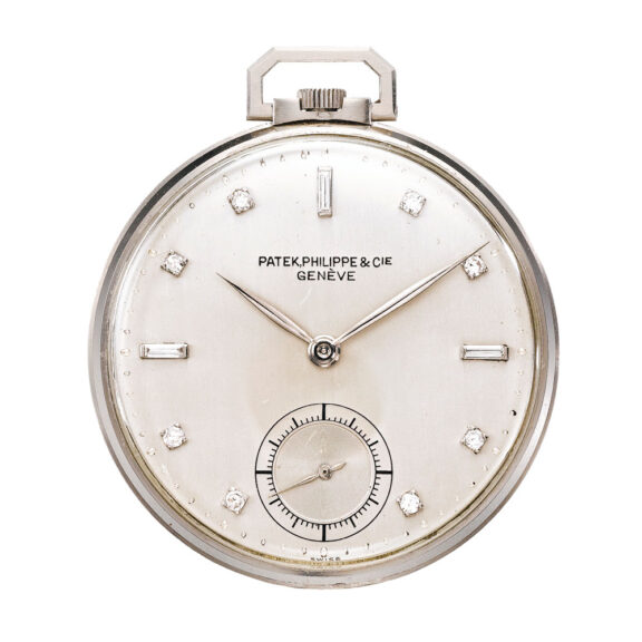 Swiss platinum and diamond set lever watch Circa 1940