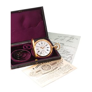 German gold hunting cased pocket watch Circa 1880