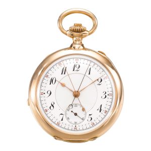 Swiss gold minute repeating chronograph watch Circa 1900