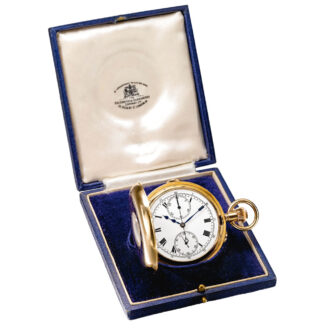 Repeating half hunter chronograph with register Circa 1948