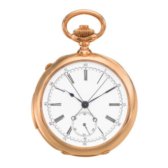 Swiss minute repeating split second chronograph Circa 1890