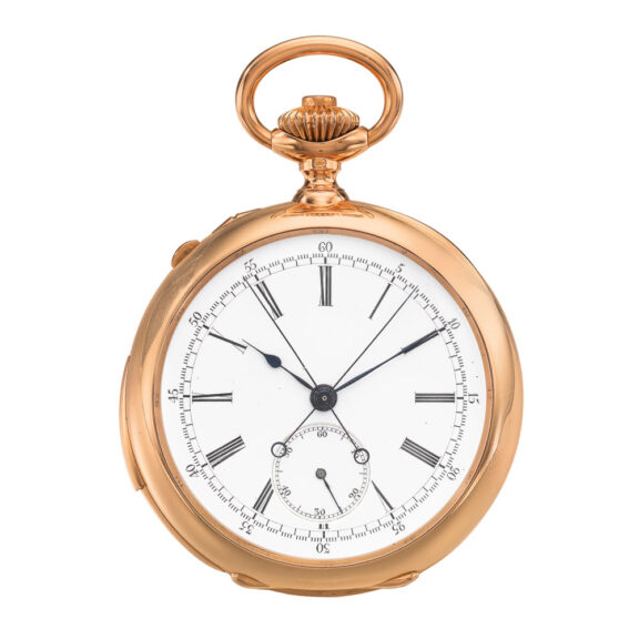 Swiss minute repeating split second chronograph Circa 1890