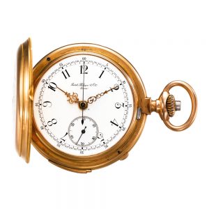 5 minutes repeating full hunter chronograph Circa 1884