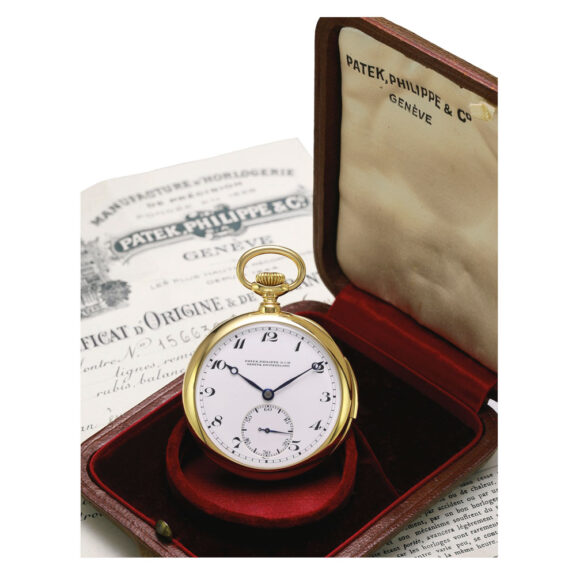 Fine Swiss 18K gold five minute repeating lever watch Circa 1923