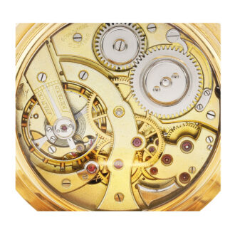 Swiss rose gold grande sonnerie clock watch Circa 1896