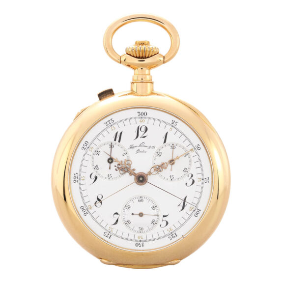 Swiss double independent chronograph watch Circa 1910