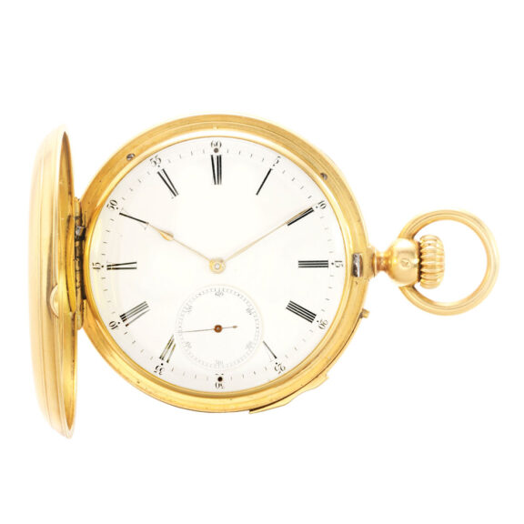 French gold minute repeating full hunter Circa 1863