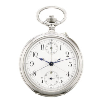 Very fine, rare Swiss three handed chronograph Circa 1890