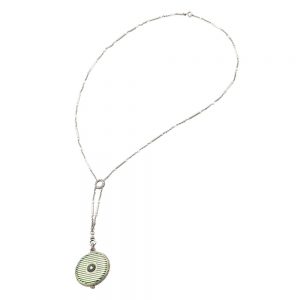 Rare French gold pendant watch with chain Circa 1920