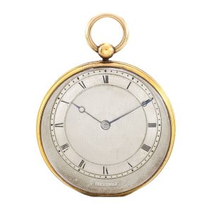 French gold open faced cylinder pocket watch Circa 1835