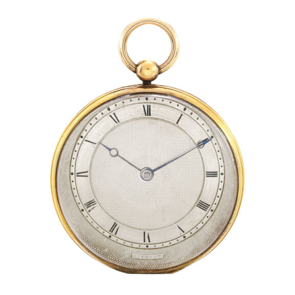 French gold open faced cylinder pocket watch Circa 1835