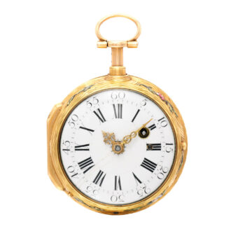 French gold quarter repeating a toc verge watch Circa 1750