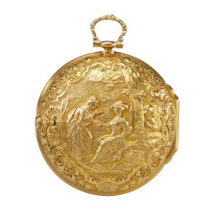 English gold pair cased repoussé verge watch Circa 1729