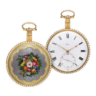 English 18 carat gold watch for Chinese market Circa 1835