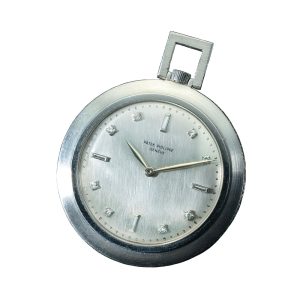 Swiss platinum and diamond set lever watch Circa 1953
