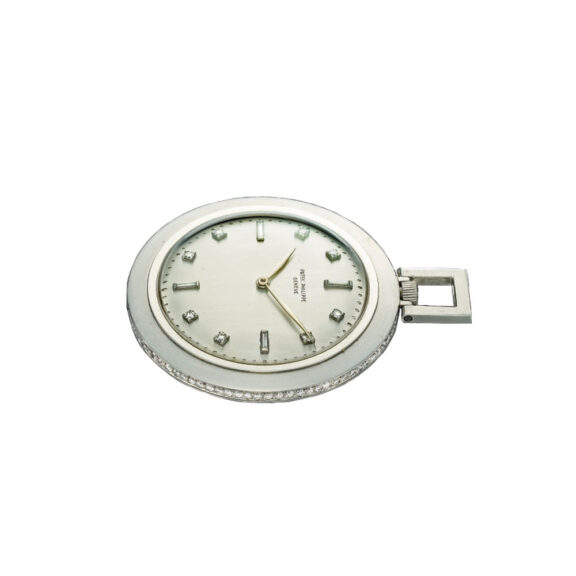 Swiss platinum and diamond set lever watch Circa 1953 Swiss platinum and diamond set lever watch Circa 1953