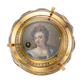 English verge watch converted to desk timepiece Circa 1680