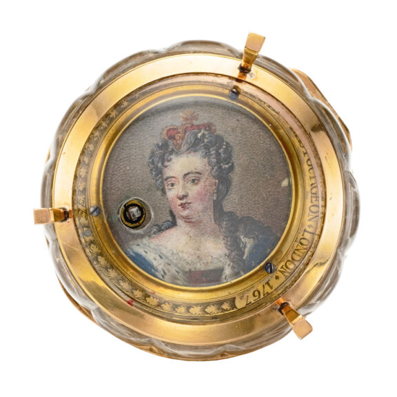 English verge watch converted to desk timepiece Circa 1680 English verge watch converted to desk timepiece Circa 1680