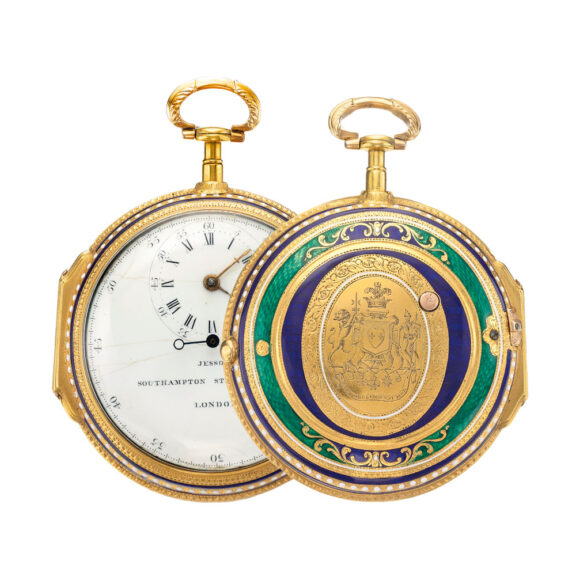 Cylinder with regulator dial and center seconds Circa 1780