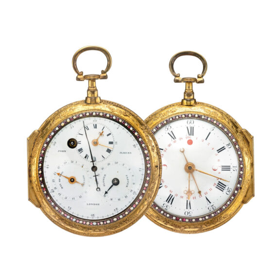 English double dialed astronomical sedan watch Circa 1790