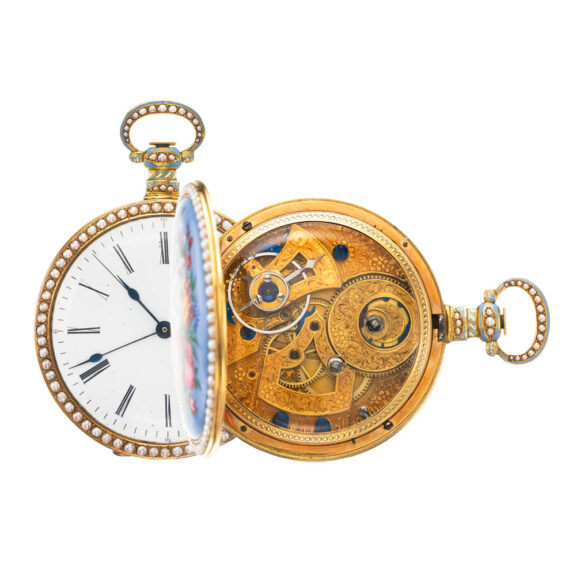 Swiss center seconds duplex for Chinese market Circa 1840 Swiss center seconds duplex for Chinese market Circa 1840