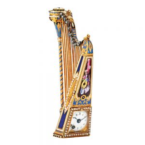 Rare Swiss musical watch in the form of a harp Circa 1820