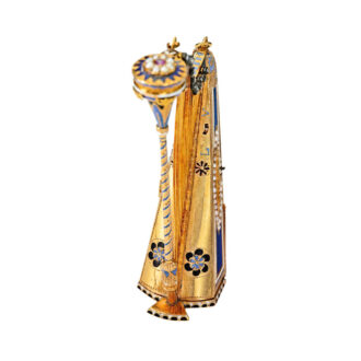 Rare Swiss musical watch in the form of a harp Circa 1820
