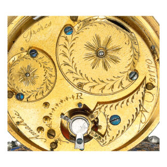 Swiss quarter repeater with exposed balance Circa 1790