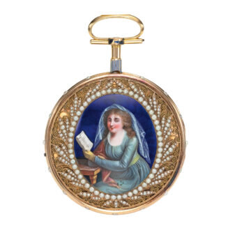 Rare, large verge with astronomical indications Circa 1797