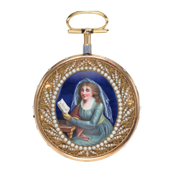 Rare, large verge with astronomical indications Circa 1797 Rare, large verge with astronomical indications Circa 1797