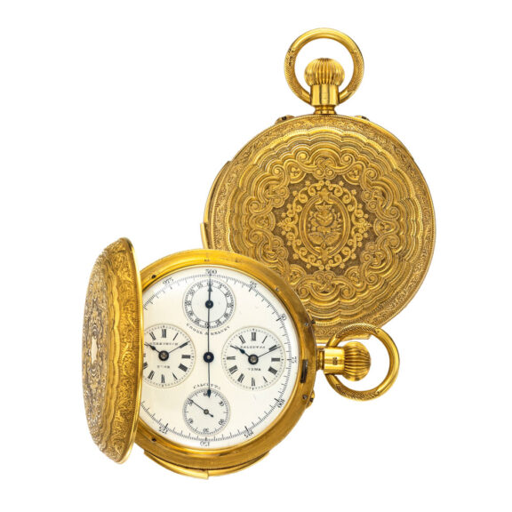 English gold chronograph for the Indian market Circa 1885