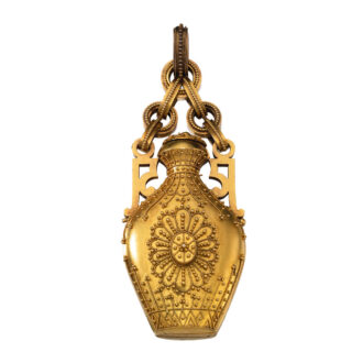 18 Carat gold amphora cylinder form watch Circa 1850