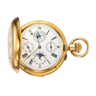 Swiss perpetual calendar with moon phases Circa 1890-1899