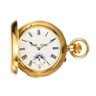 Massive 18 carat gold complicated lever watch Circa 1900