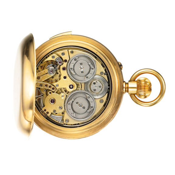 Massive 18 carat gold complicated lever watch Circa 1900 Massive 18 carat gold complicated lever watch Circa 1900