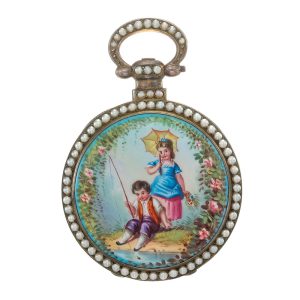 Swiss silver gilt watch for the Chinese market Circa 1860