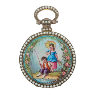 Swiss silver gilt watch for the Chinese market Circa 1860