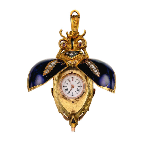 Swiss scarab form watch for the Chinese market Circa 1900 Swiss scarab form watch for the Chinese market Circa 1900