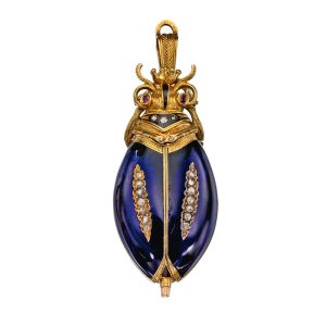 Swiss scarab form watch for the Chinese market Circa 1900