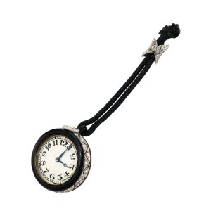 Swiss enamel, pearl/diamond set pendant watch Circa 1930