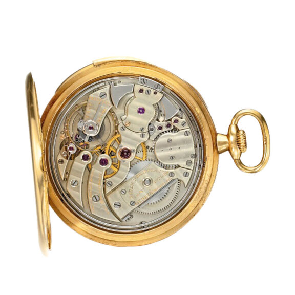 Fine and rare Swiss 18k gold minute repeater Circa 1920 Fine and rare Swiss 18k gold minute repeater Circa 1920